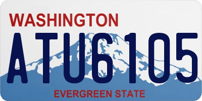 WA license plate ATU6105