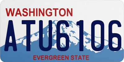 WA license plate ATU6106