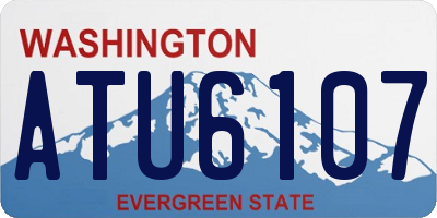 WA license plate ATU6107