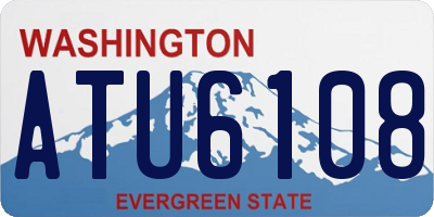 WA license plate ATU6108