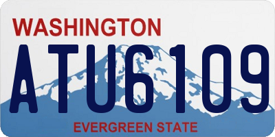 WA license plate ATU6109