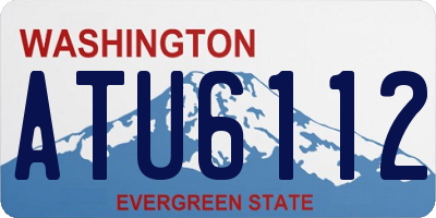 WA license plate ATU6112