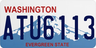 WA license plate ATU6113