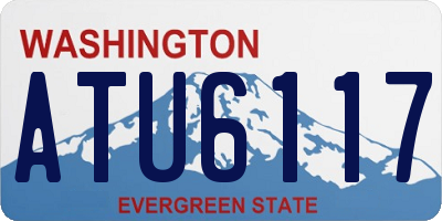 WA license plate ATU6117