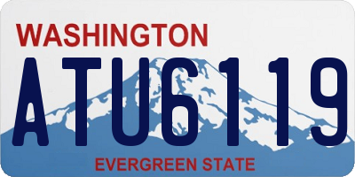 WA license plate ATU6119