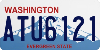 WA license plate ATU6121
