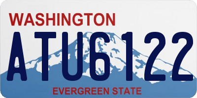 WA license plate ATU6122
