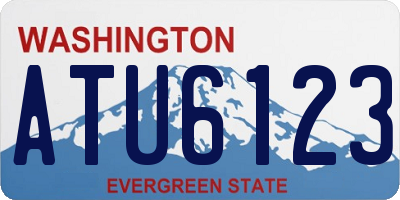 WA license plate ATU6123