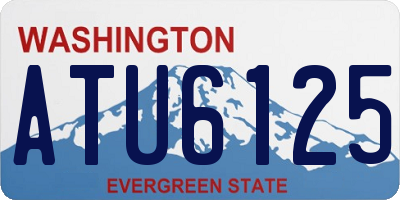WA license plate ATU6125