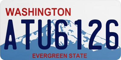 WA license plate ATU6126