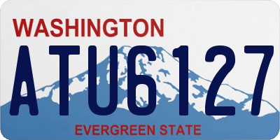 WA license plate ATU6127