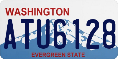 WA license plate ATU6128
