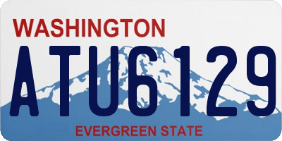 WA license plate ATU6129
