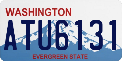 WA license plate ATU6131
