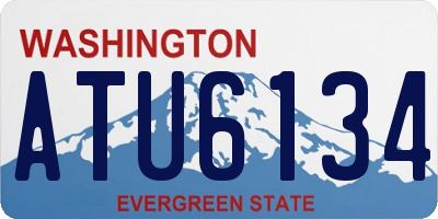 WA license plate ATU6134