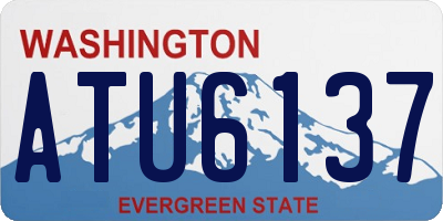 WA license plate ATU6137