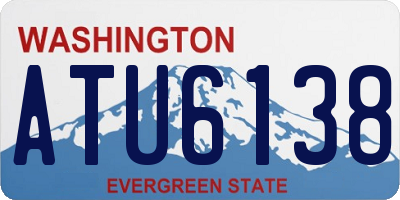 WA license plate ATU6138