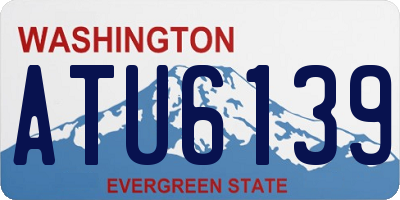 WA license plate ATU6139