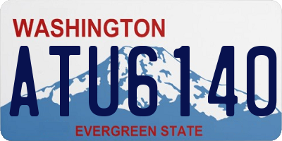 WA license plate ATU6140