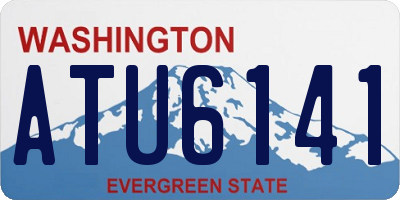 WA license plate ATU6141