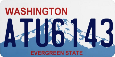 WA license plate ATU6143