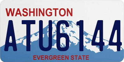 WA license plate ATU6144