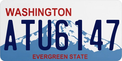 WA license plate ATU6147