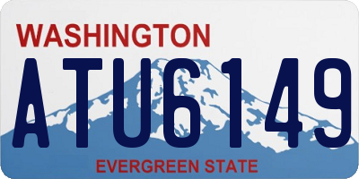 WA license plate ATU6149