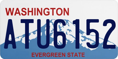 WA license plate ATU6152