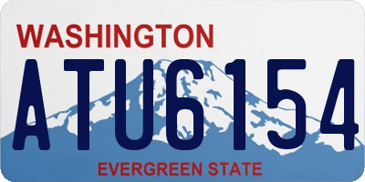 WA license plate ATU6154