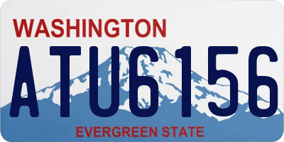 WA license plate ATU6156