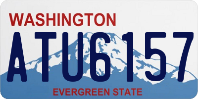 WA license plate ATU6157