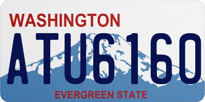 WA license plate ATU6160