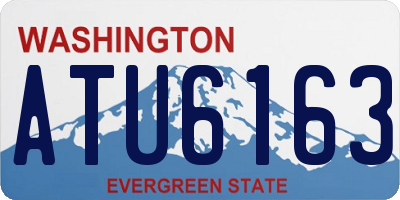 WA license plate ATU6163