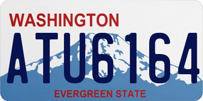 WA license plate ATU6164