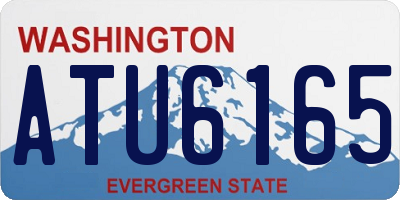WA license plate ATU6165