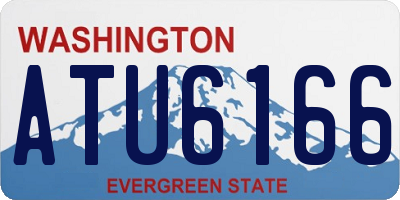 WA license plate ATU6166