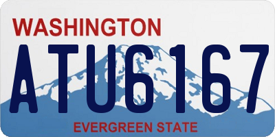 WA license plate ATU6167