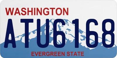 WA license plate ATU6168