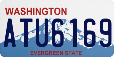 WA license plate ATU6169