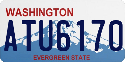 WA license plate ATU6170