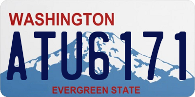 WA license plate ATU6171