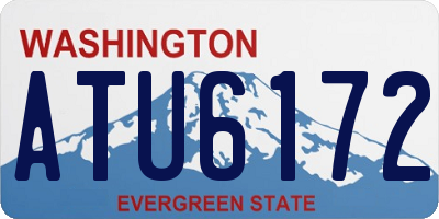 WA license plate ATU6172