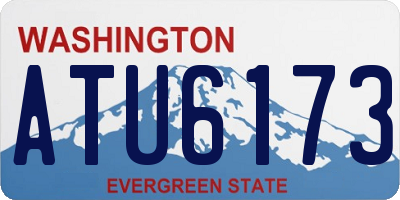 WA license plate ATU6173