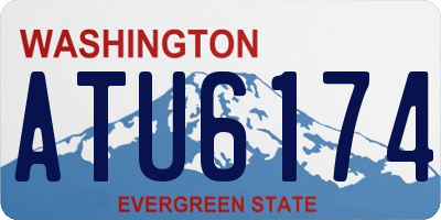 WA license plate ATU6174