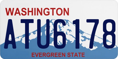 WA license plate ATU6178
