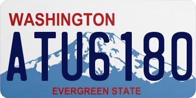WA license plate ATU6180