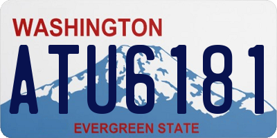 WA license plate ATU6181