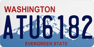 WA license plate ATU6182