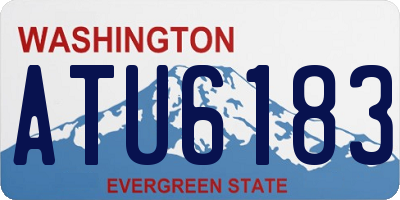 WA license plate ATU6183